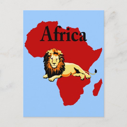 Afrika Postkarte (Vorderseite)