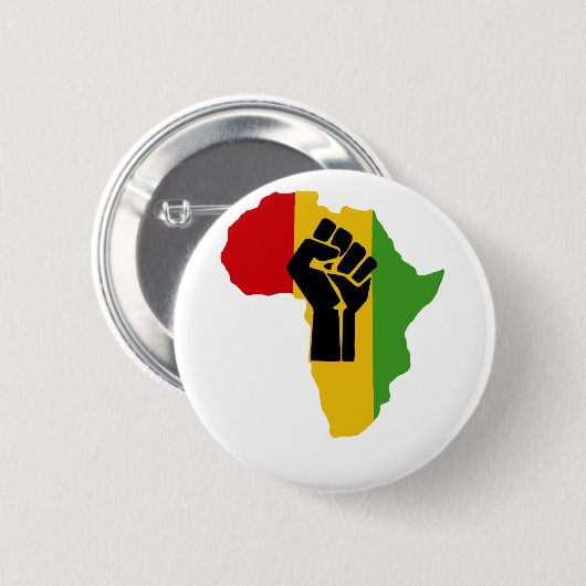 Afrika-Power - Reggae Button (Vorne & Hinten)