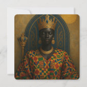 Afrika-Queen Einladung (Rückseite)