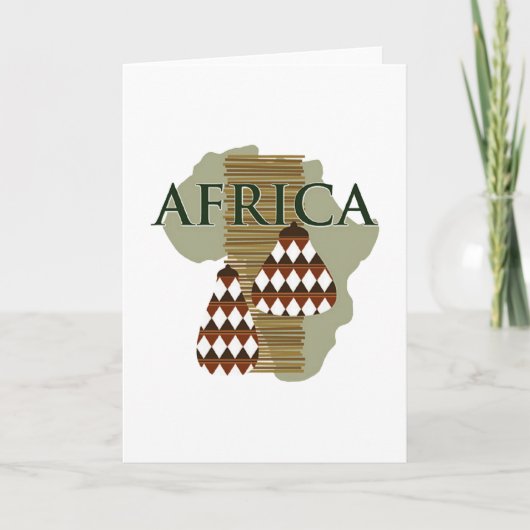 Afrika - reich an Geschichte Feiertagskarte (Vorderseite)