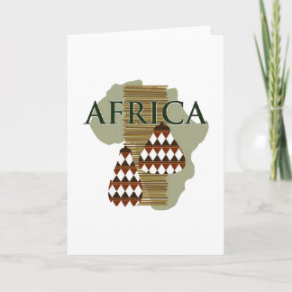 Afrika - reich an Geschichte Feiertagskarte