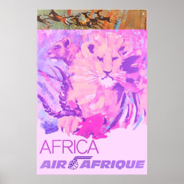 Afrika-Reiseplakat Air Afrique Druck Afrikanische Poster