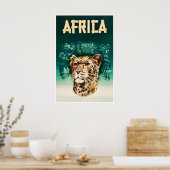 Afrika-Reiseposter Afrikanische Kunst Fluglinien-K Poster (Küche)