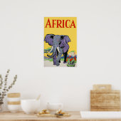 Afrika-Reiseposter Poster (Küche)