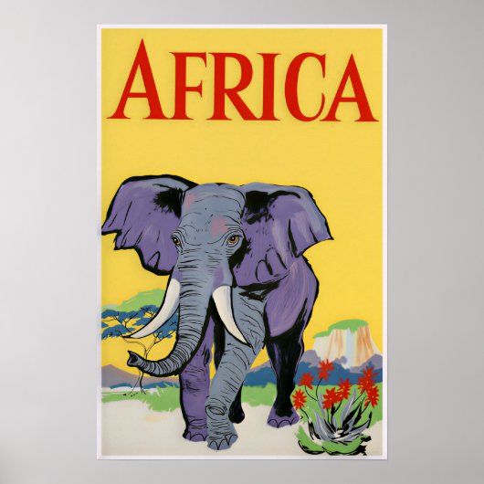 Afrika-Reiseposter Poster (Vorne)