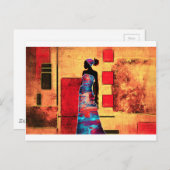 Afrika Retro-Geschenke im Vintagen Stil AF091 Postkarte (Vorne/Hinten)
