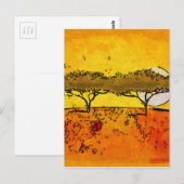 Afrika Retrostil Vintage Geschenke Postkarte (Vorne/Hinten)