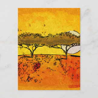 Afrika Retrostil Vintage Geschenke Postkarte