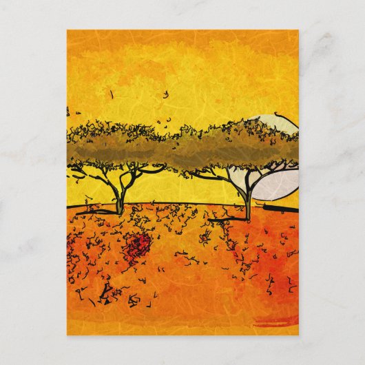 Afrika Retrostil Vintage Geschenke Postkarte (Vorderseite)