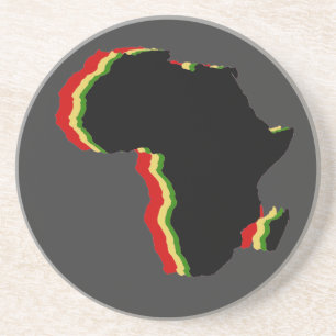 "Afrika - Rot, Gold, Grün und Schwarzes " Untersetzer