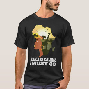 Afrika ruft afrikanischen Kontinent auf T-Shirt