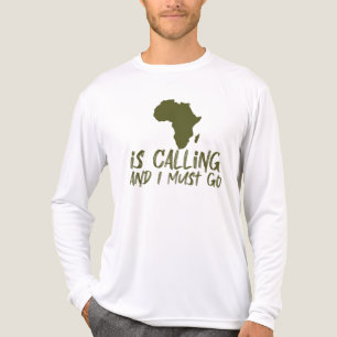 Afrika ruft und ich muss gehen Grafik Tri-Blend Shirt