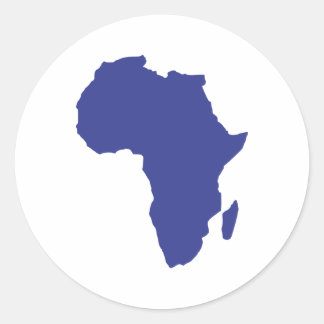 Afrika Runder Aufkleber