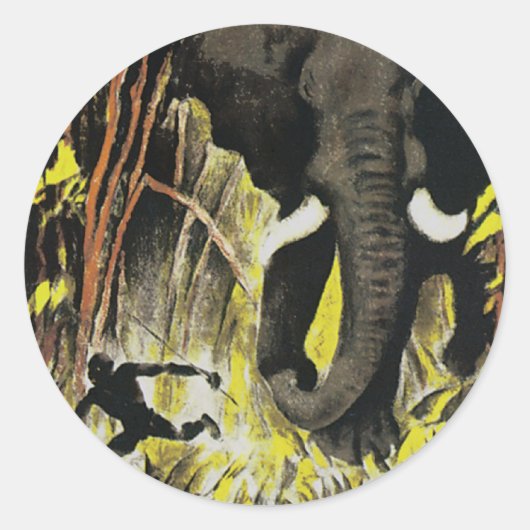 Afrika Runder Aufkleber (Vorderseite)