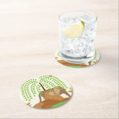 Afrika Runder Pappuntersetzer (Vor Ort)