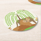 Afrika Runder Pappuntersetzer (Angewinkelt)