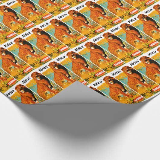Afrika ~ Sabena Geschenkpapier (Ecke)