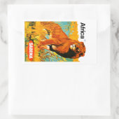 Afrika ~ Sabena Rechteckiger Aufkleber (Tasche)