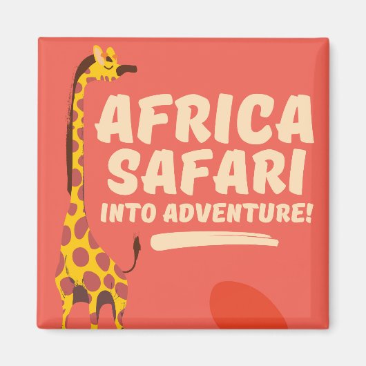 Afrika Safari Abenteuer! Magnet (Vorne)