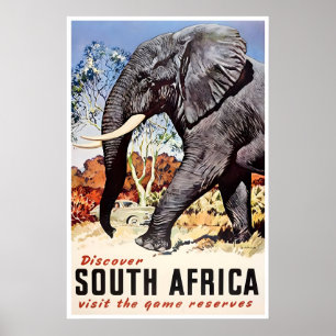 Afrika-Safari-Druck Reiseplakat Afrikanische Kunst Poster