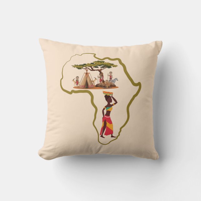 Afrika-Safari Kissen (Vorderseite)