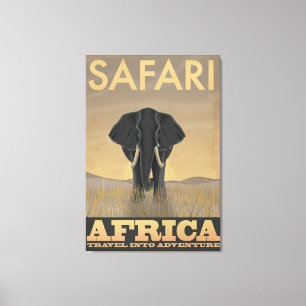 Afrika Safari Vintage-Reiseposter Leinwanddruck