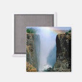 Afrika, Sambia, Victoria Falls National Park. Magnet (Vorderseite/Rückseite)