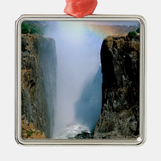 Afrika, Sambia, Victoria Falls National Park. Ornament Aus Metall (Vorne)