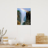 Afrika, Sambia, Victoria Falls National Park. Poster (Küche)