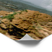 Afrika, Sambia, Victoria Falls National Park. Poster (Ecke)