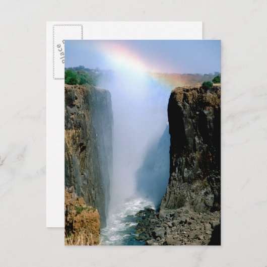 Afrika, Sambia, Victoria Falls National Park. Postkarte (Vorne/Hinten)
