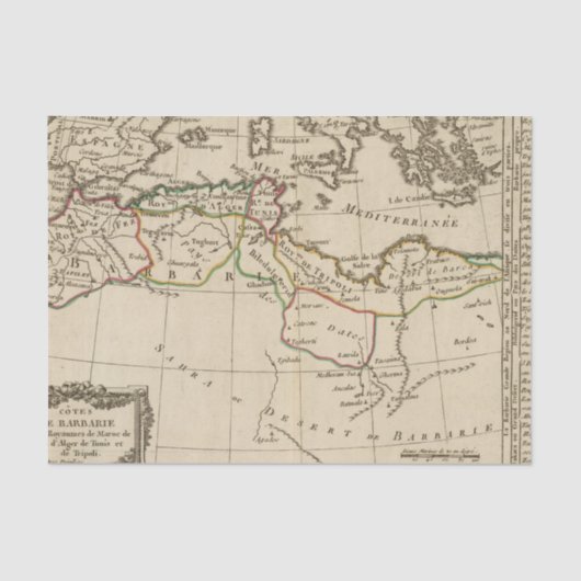 Afrika-Schule Seidenpapier (Vorderseite)