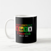 Afrika schwarz ungeschminkt frei-ish seit 1865 kaffeetasse (Links)