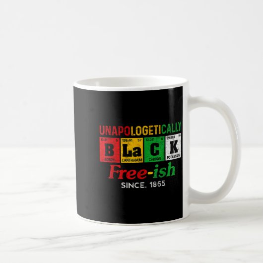 Afrika schwarz ungeschminkt frei-ish seit 1865 kaffeetasse (Rechts)