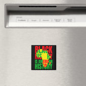Afrika Schwarze Geschichte Amerikanische Geschicht Magnet (In Situ (Geschirrspüler))