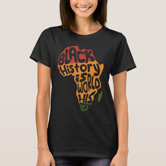 Afrika Schwarze Geschichte - Weltgeschichte Afrika T-Shirt (Vorderseite)