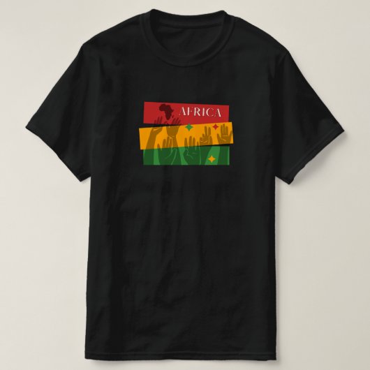 Afrika, schwarze Leben, Materie, Geschichte schwar T-Shirt (Design vorne)