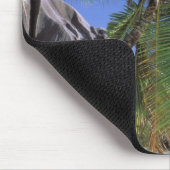Afrika, Seychellen, La Digue Insel. Granit 2 Mousepad (Ecke)