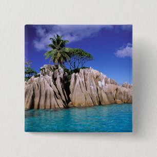 Afrika, Seychellen, La Digue Insel. Granit Button