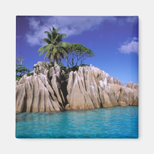 Afrika, Seychellen, La Digue Insel. Granit Magnet (Vorne)