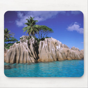 Afrika, Seychellen, La Digue-Insel. Granit Mousepad