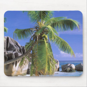 Afrika, Seychellen, La Digue Island. Granit 2 Mousepad
