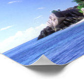 Afrika, Seychellen, La Digue Island. Granit 3 Poster (Ecke)