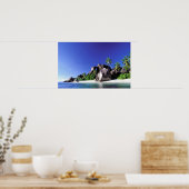 Afrika, Seychellen, La Digue Island. Granit 3 Poster (Küche)