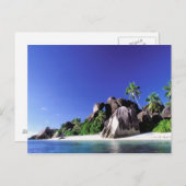 Afrika, Seychellen, La Digue Island. Granit 3 Postkarte (Vorne/Hinten)