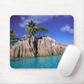 Afrika, Seychellen, La Digue Island. Granit Mousepad (Mit Mouse)