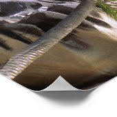 Afrika, Seychellen, La Digue Island. Granit Poster (Ecke)