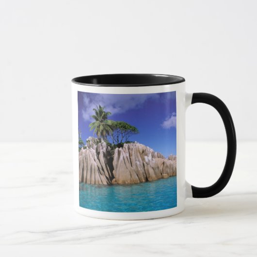 Afrika, Seychellen, La Digue Island. Granit Tasse (Rechts)