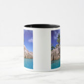 Afrika, Seychellen, La Digue Island. Granit Tasse (Zentrum)
