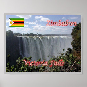 Afrika - Simbabwe - Victoria Falls Poster